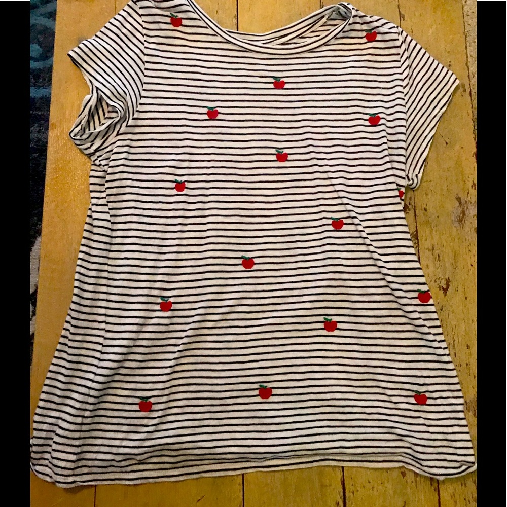 Large striped LOFT tee